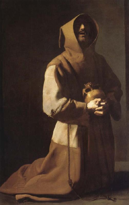 Francisco de Zurbaran St. Franciscus in meditation